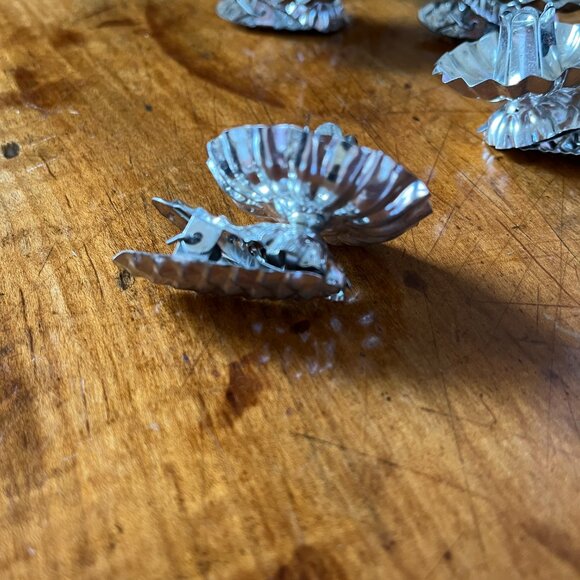 Antique German Silver Clip On Christmas Tree Candle Holders Set of 10 - Picture 3 of 5